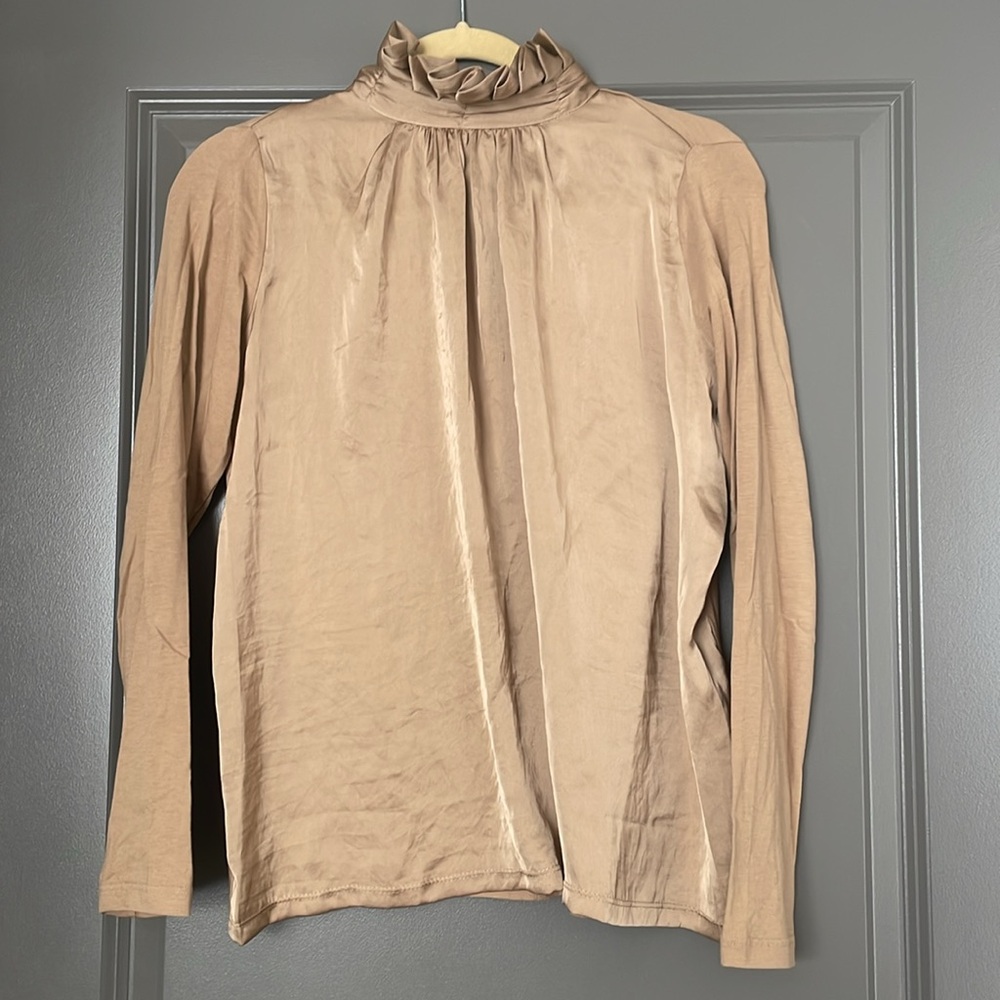Camel beige blouse
